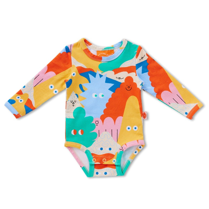 Halcyon Nights Long Sleeve Bodysuit - Mount Wiggly