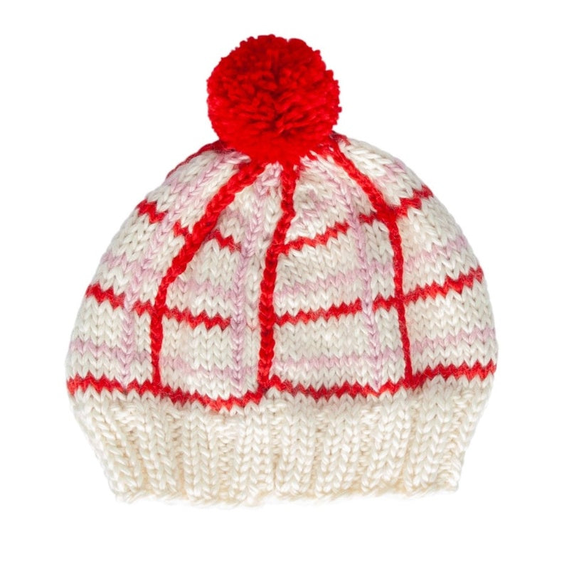 Acorn Crossroads Beanie - Pink/Red