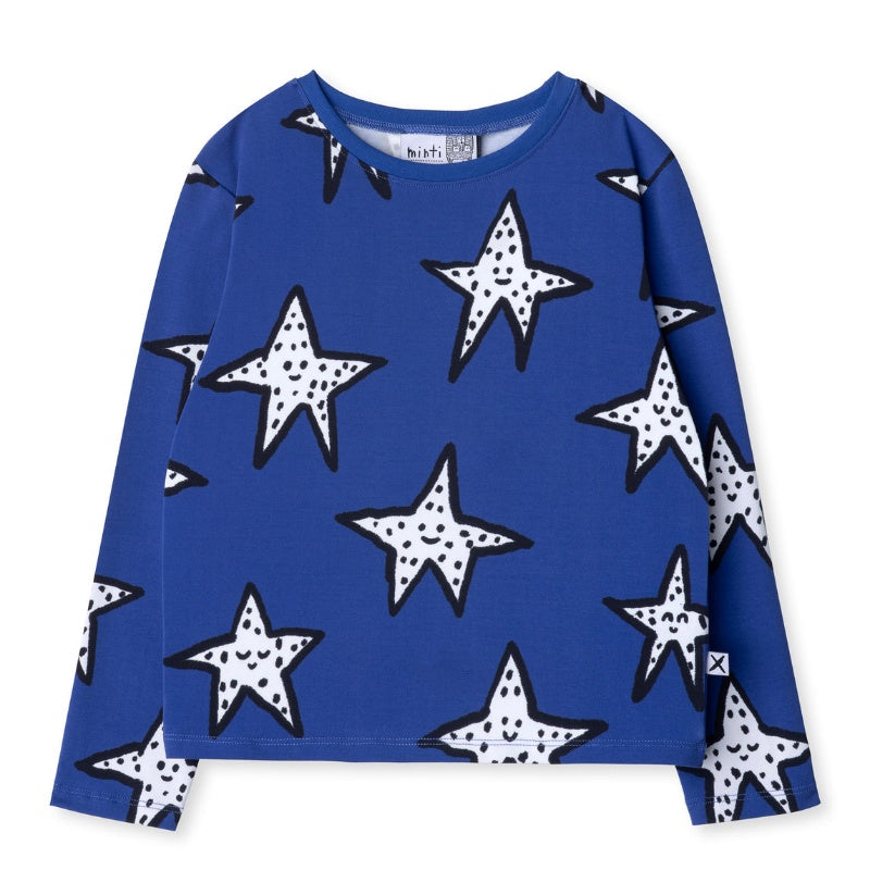 Minti Star Buddies Tee - Bright Blue