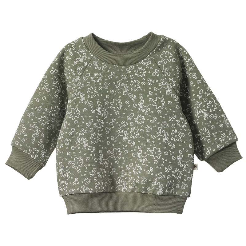 Nature Baby Emerson Sweater - Bloomsbury Nettle Print