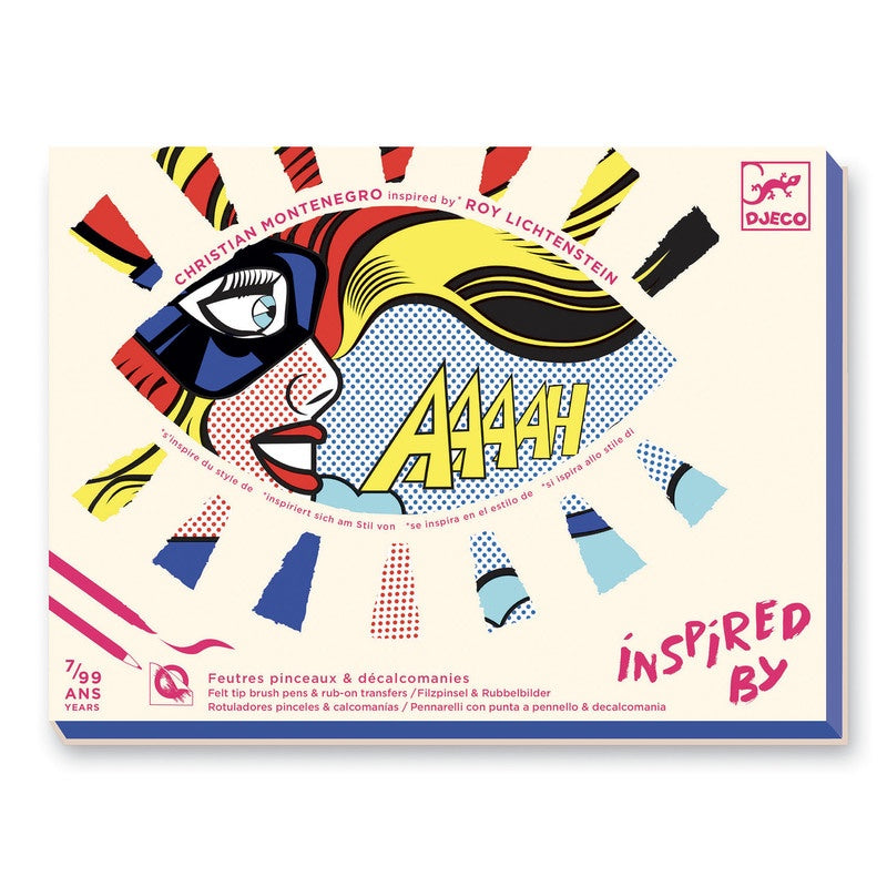 Inspired By Superheroes-Roy Lichtenstein-Felt Brushes