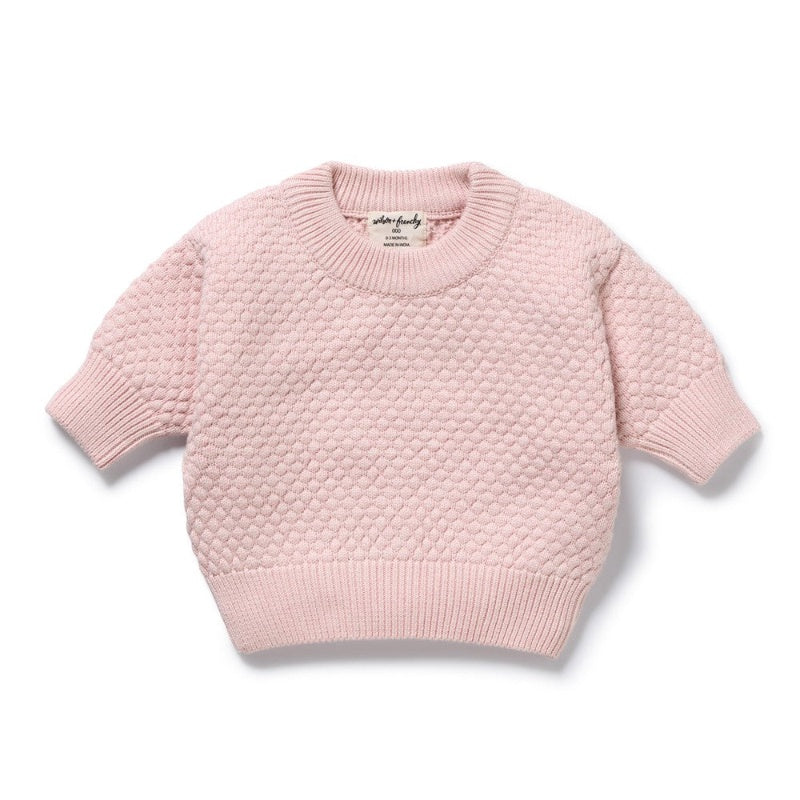 Wilson & Frenchy Knitted Bubble Jumper - Marshmellow
