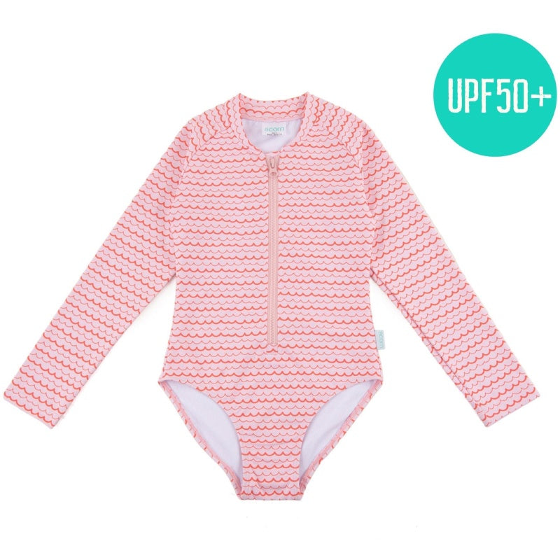 Acorn Swimming Suit - Pink Ripples