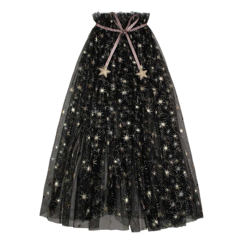 Agatha Tulle Cape - Black