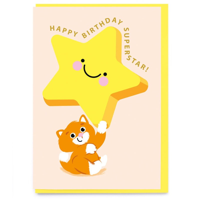 Superstar Kitty Card