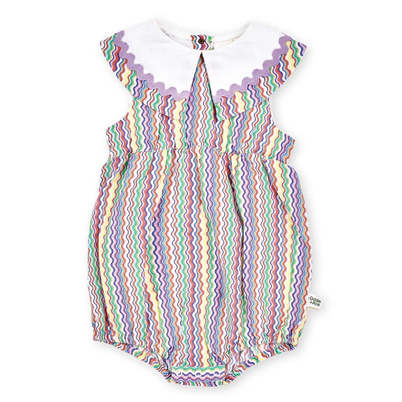 Goldie + Ace Ric Rac Ava Collared Romper