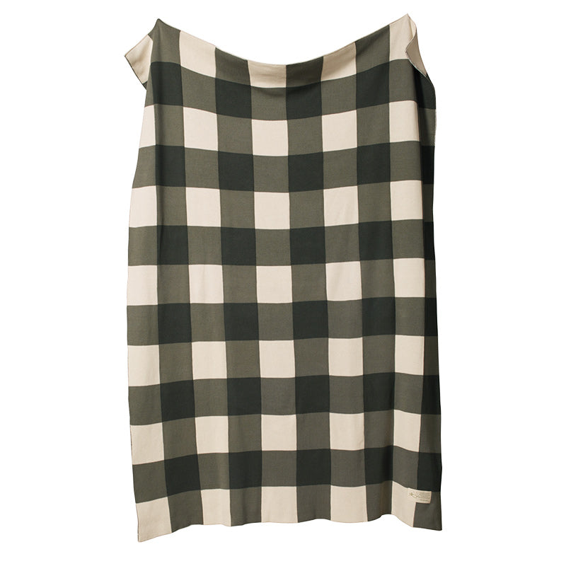 Nature Baby Dune Bassinet Blanket - Thyme Check