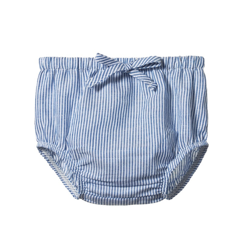 Nature Baby Arie Shorts Linen - Blue Stripe