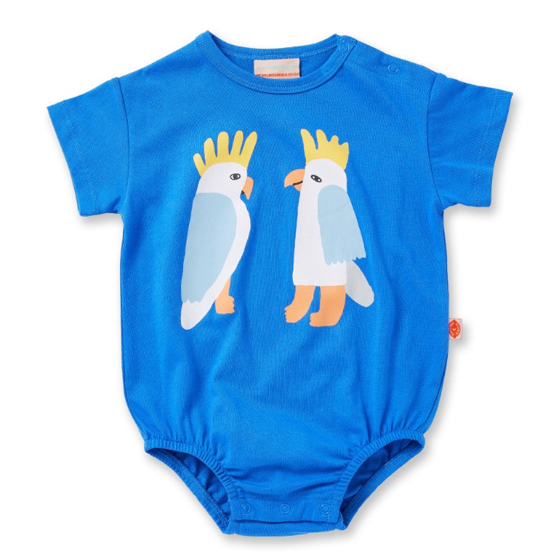 Halcyon Nights SS Bodysuit - Blue Cockatoo