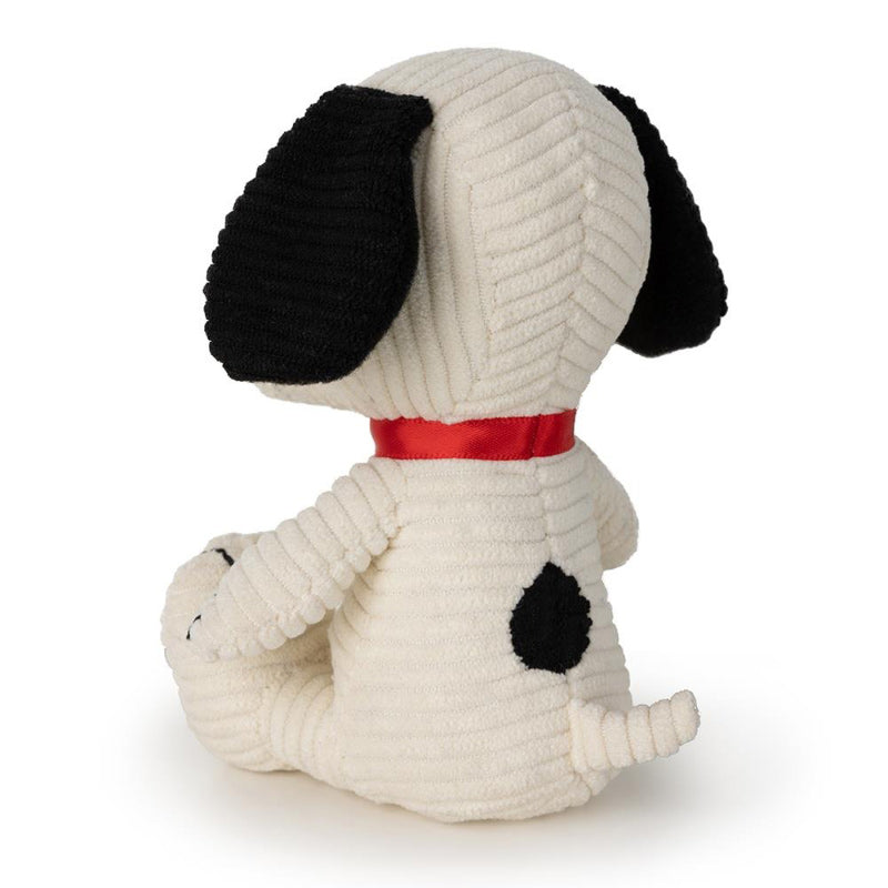 Snoopy Sitting Corduroy Cream 12cm