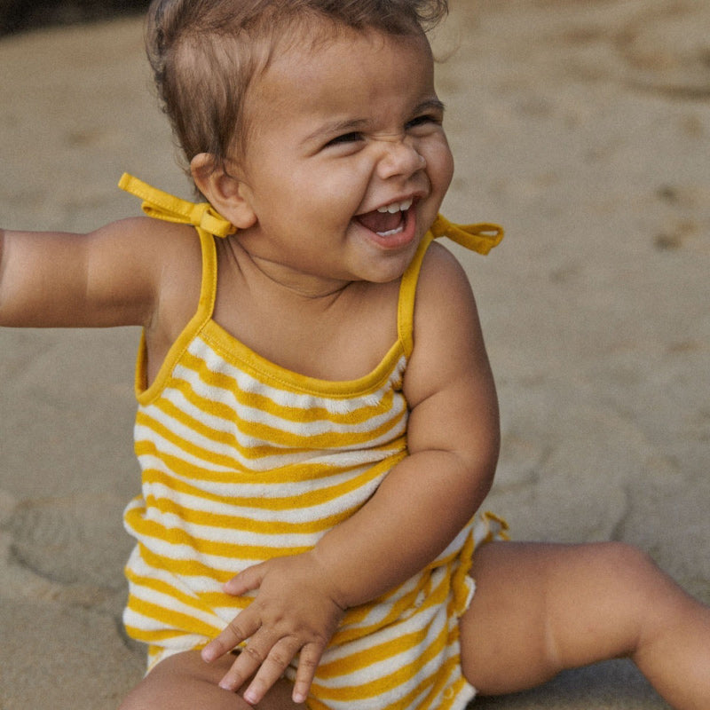 Nature Baby Sylvie Suit - Golden Sea Stripe