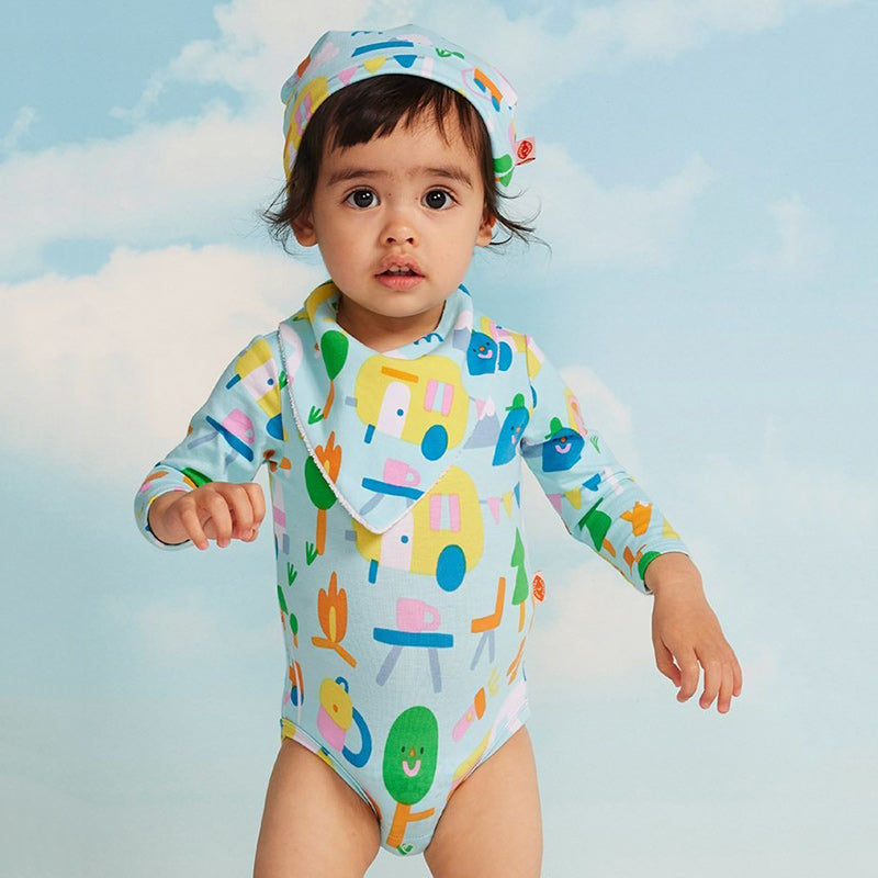 Halcyon Nights LS Bodysuit - Happy Camper