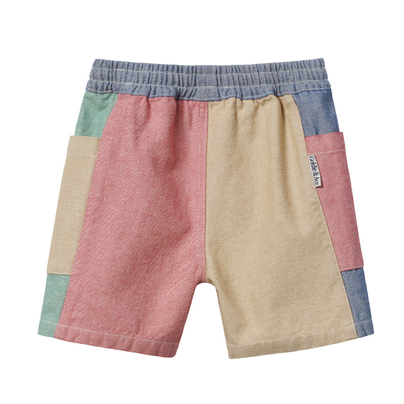 Goldie + Ace Noah Pocket Shorts - Patchwork