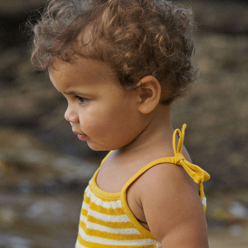 Nature Baby Sylvie Suit - Golden Sea Stripe