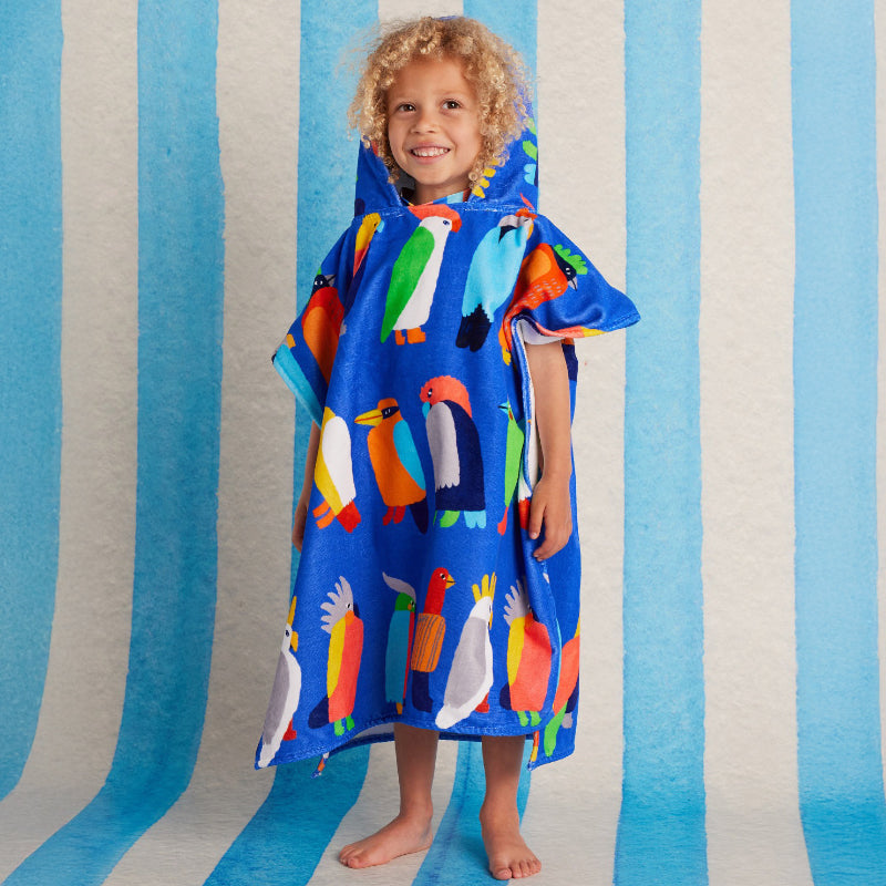 Halcyon Nights Hooded Towel - Flamin' Galahs