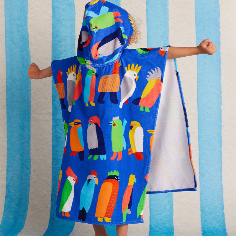 Halcyon Nights Hooded Towel - Flamin' Galahs
