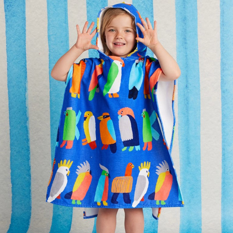 Halcyon Nights Hooded Towel - Flamin' Galahs