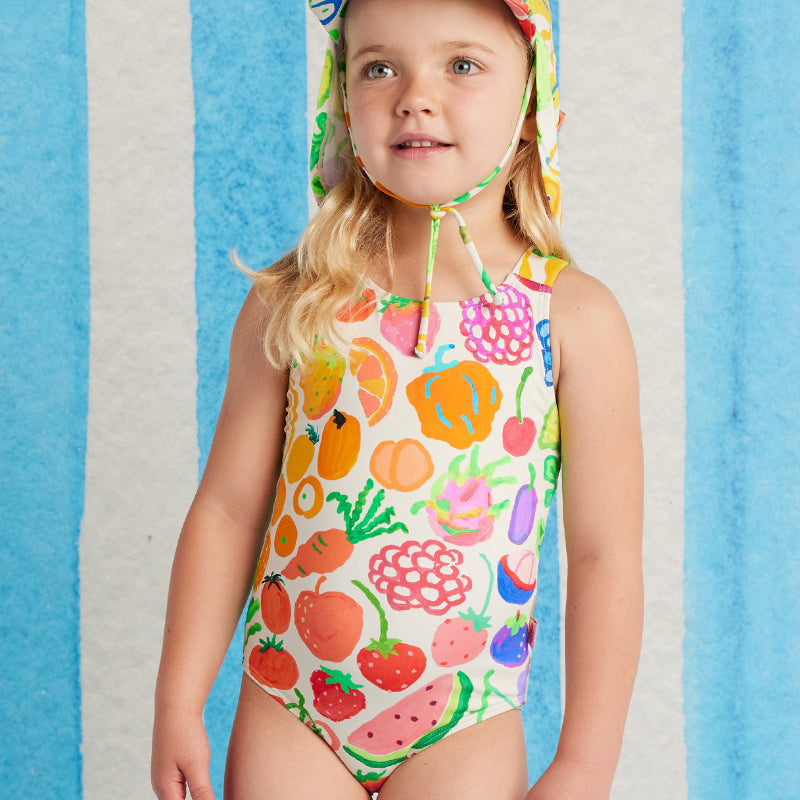 Halcyon Nights Elastic Strap Bather - Eat The Rainbow