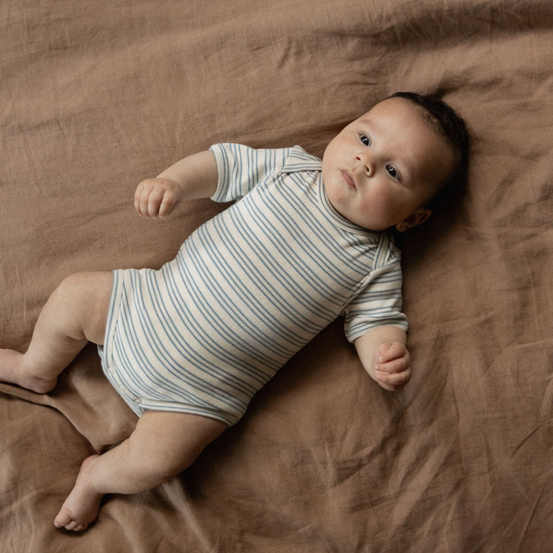 Nature Baby Short Sleeve Bodysuit - Stripe Trio