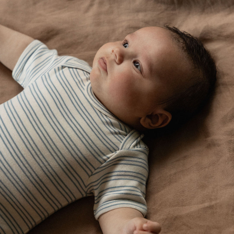 Nature Baby Short Sleeve Bodysuit - Stripe Trio