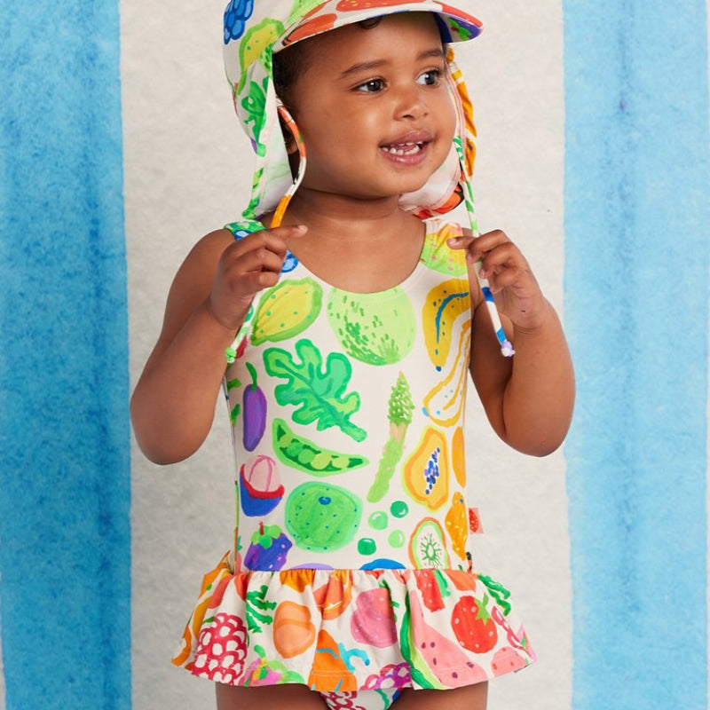 Halcyon Nights Baby Frill Bather - Eat The Rainbow