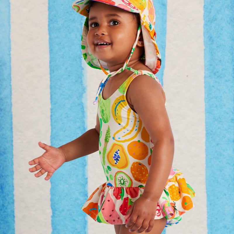 Halcyon Nights Baby Frill Bather - Eat The Rainbow