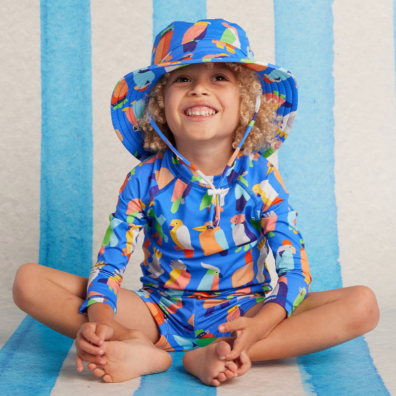 Halcyon Nights Long Sleeve Rash Vest - Flamin' Galahs