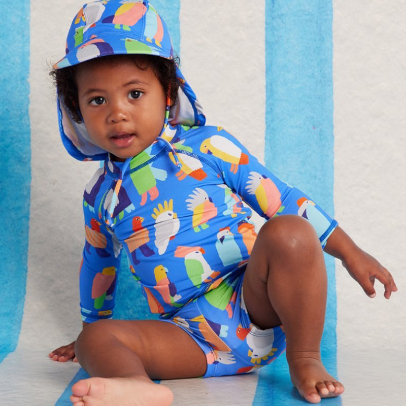 Halcyon Nights Long Sleeve Rash Vest - Flamin' Galahs