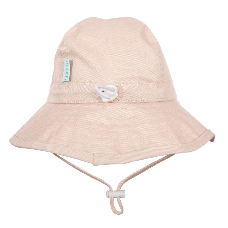 Acorn Wide Brim Infant Hat - Vanilla