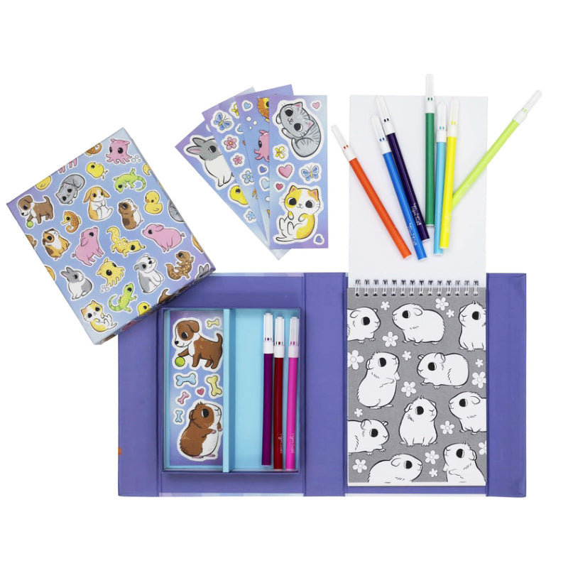 Tiger Tribe Colouring Set - Baby Animals