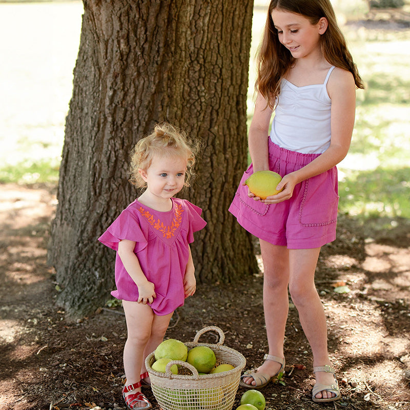 Peggy Finley Onesie - Phlox Pink