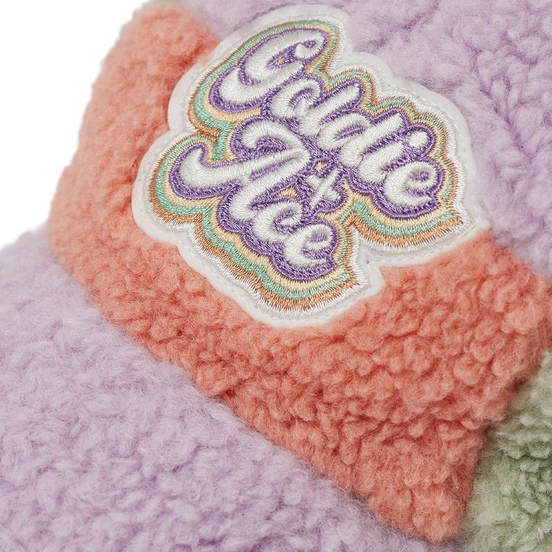 Goldie + Ace Blair Sherpa Cap - Lilac/Peach/Mint