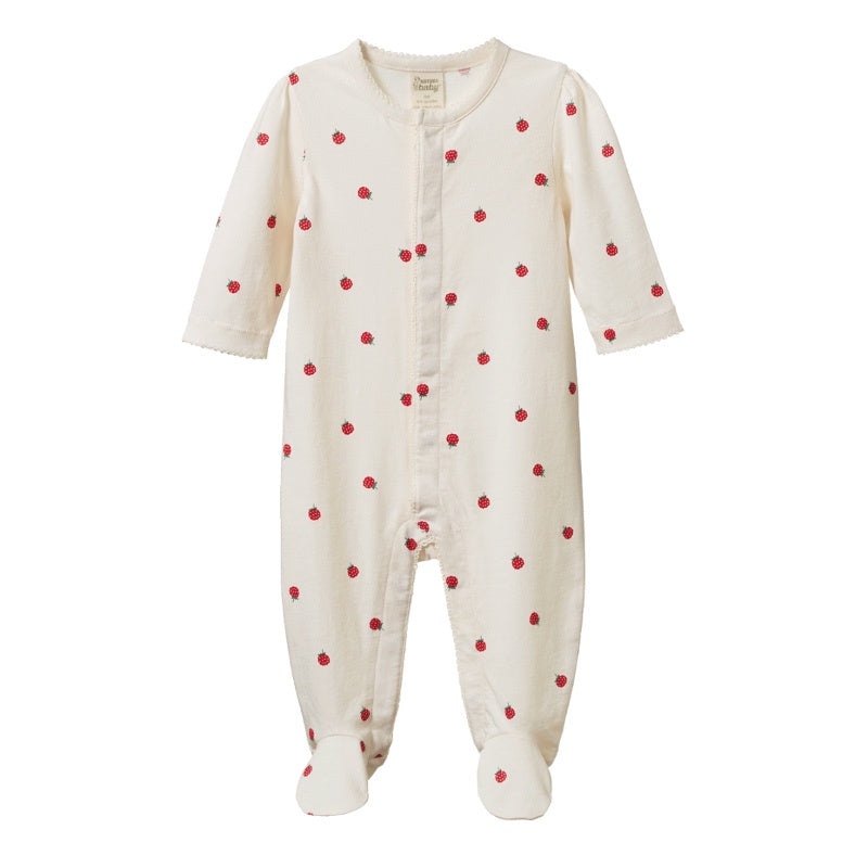 Nature Baby Lucy Suit - Raspberry Print