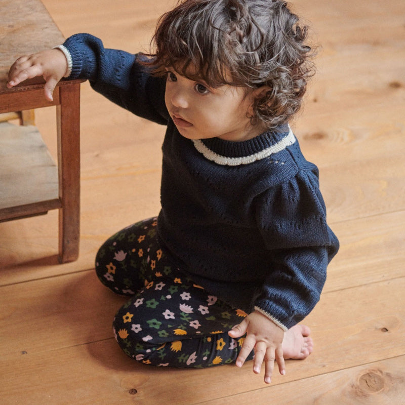 Nature Baby Leggings - Navy Pollyanna