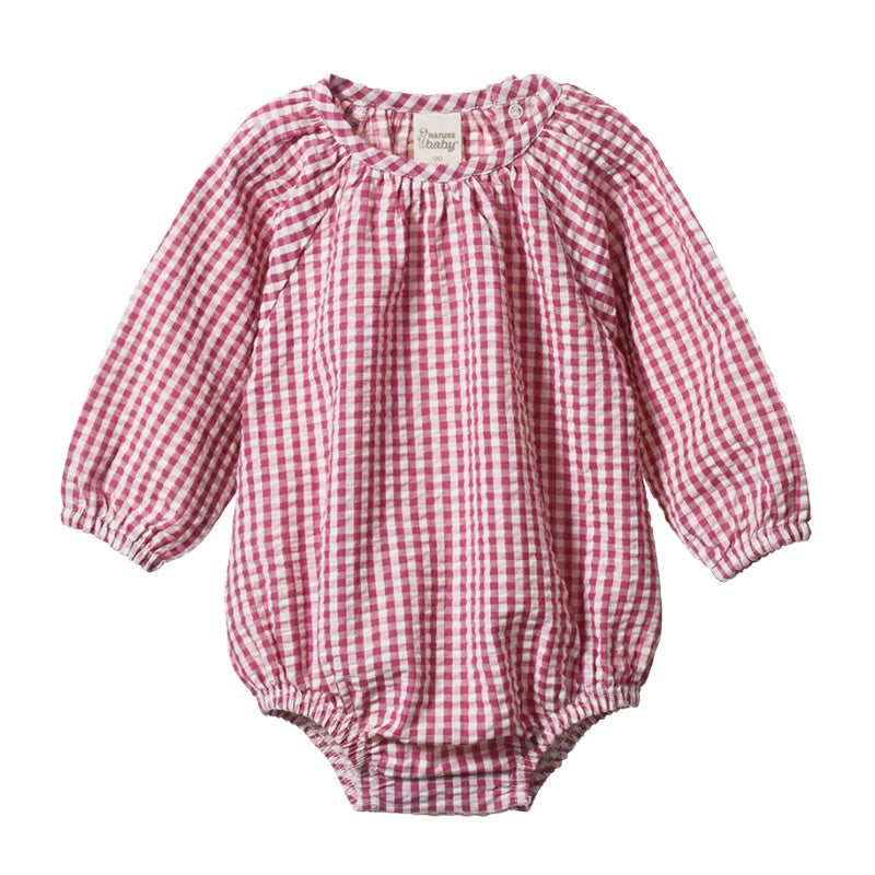 Nature Baby Meadow Bodysuit - Jam Gingham