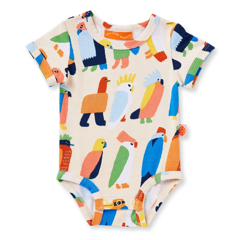 Halcyon Nights SS Bodysuit - Flamin' Galahs