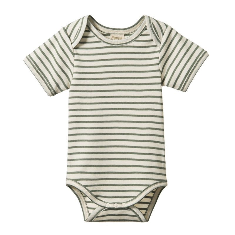 Nature Baby SS Bodysuit - Nettle Sailor Stripe