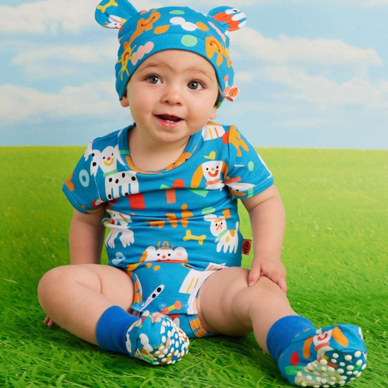 Halcyon Nights Short Sleeve Bodysuit - Puppy Park