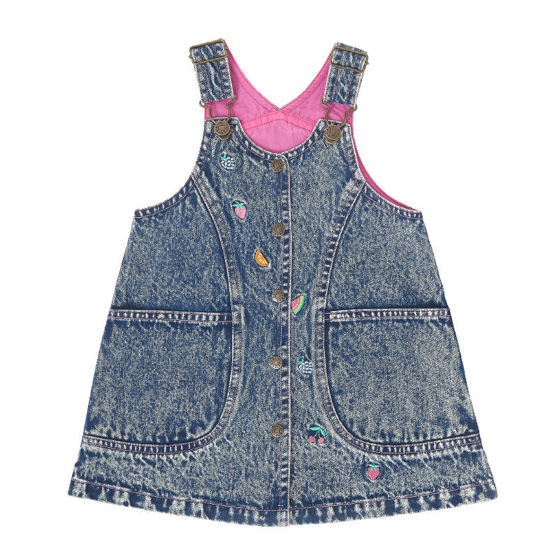 Goldie & Ace Denim Pinafore - Penelope Fruity