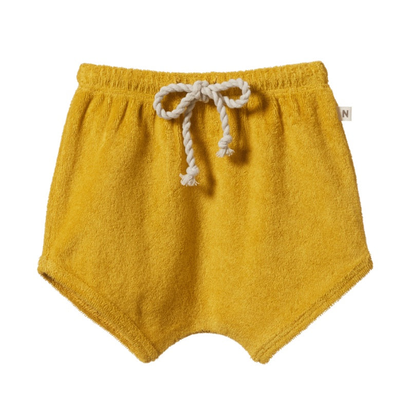Nature Baby Terry Shorts - Golden