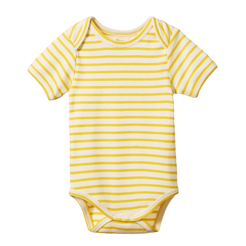 Nature Baby SS Bodysuit - Sunburst Sailor Stripe