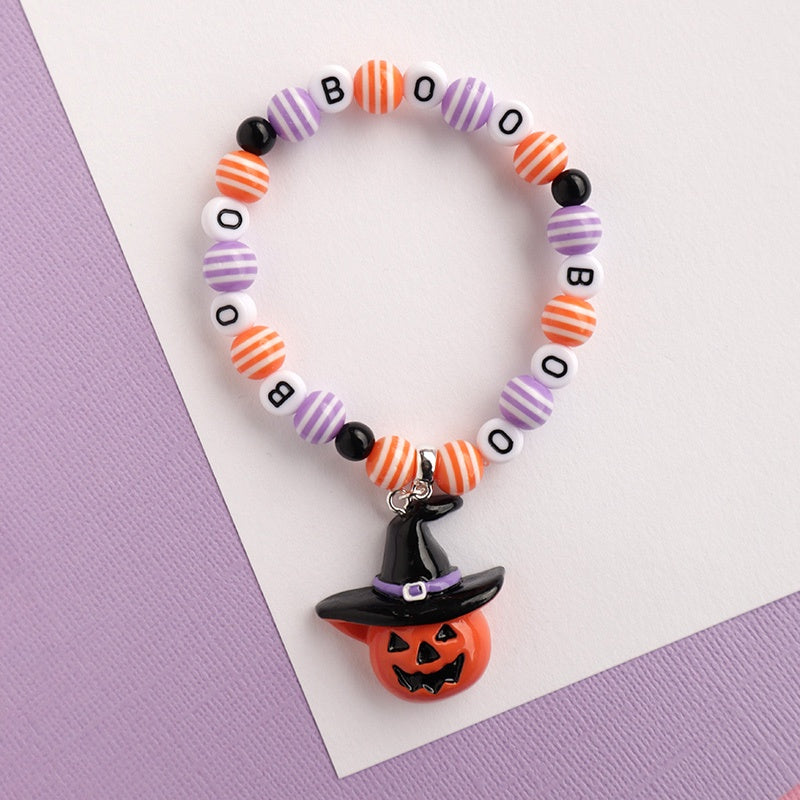 Moncoco Elastic Bracelet - Spooky Boo Pumpkin