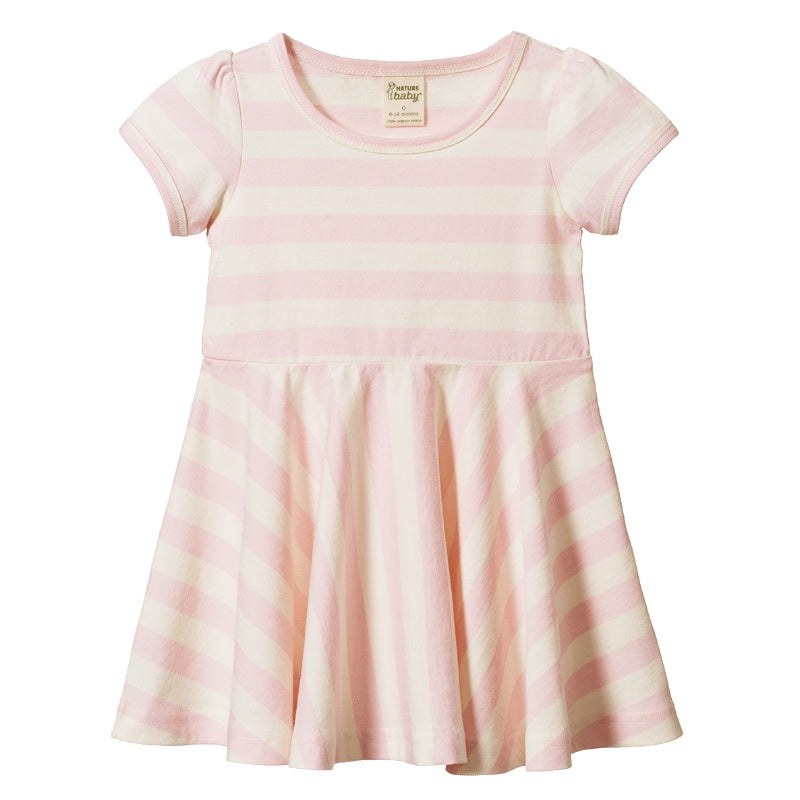 Nature Baby Seaside Dress - Cotton Candy Stripe