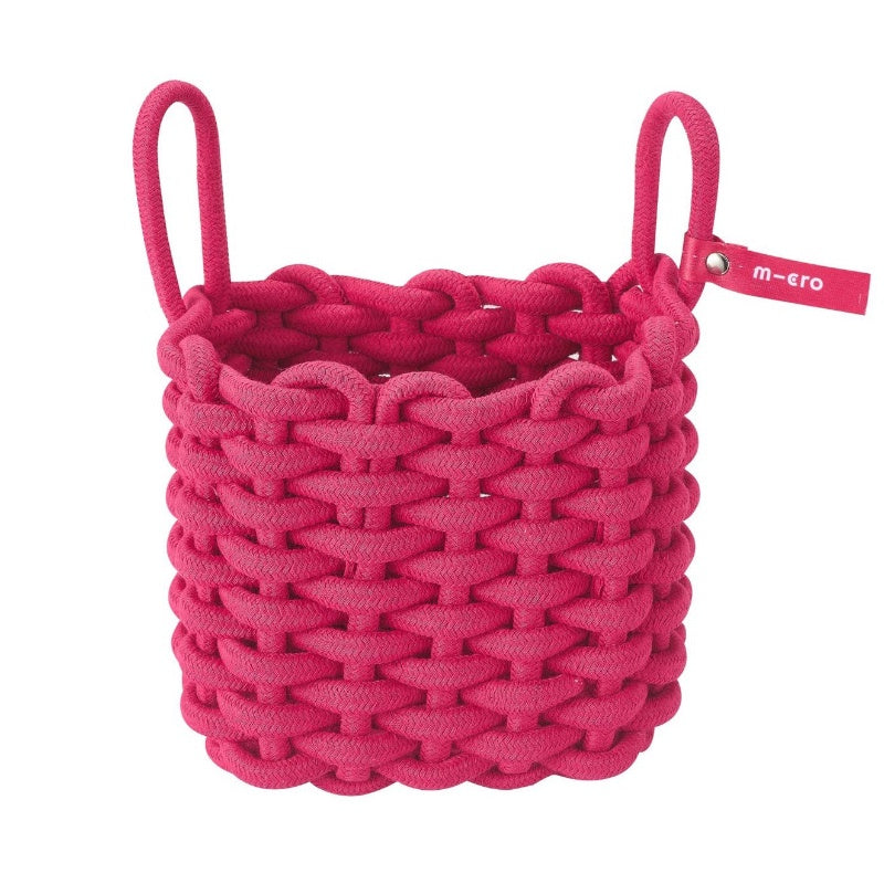Micro Woven Cotton Scooter Basket - Pink