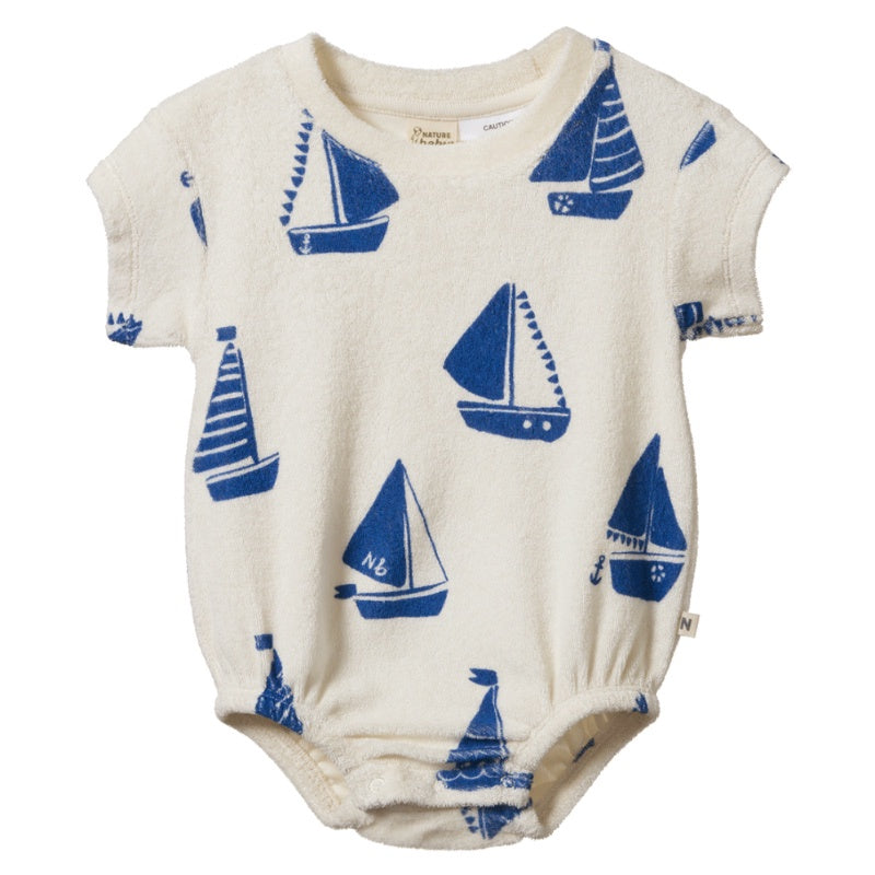 Nature Baby Juno Romper - Terry Regatta
