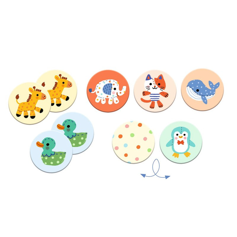 Djeco 30PC Stuffed Animal Memory Game