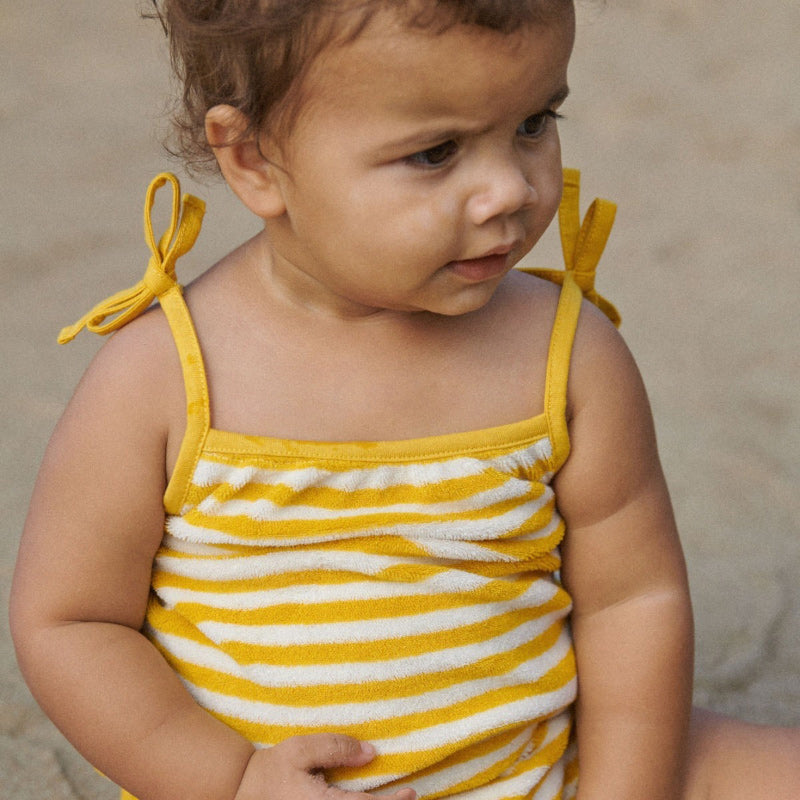 Nature Baby Sylvie Suit - Golden Sea Stripe