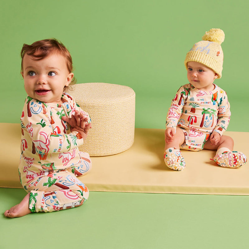 Halcyon Nights Long Sleeve Romper - Coo-ee!