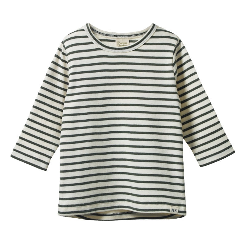 Nature Baby LS River Tee - Thyme Sailor Stripe
