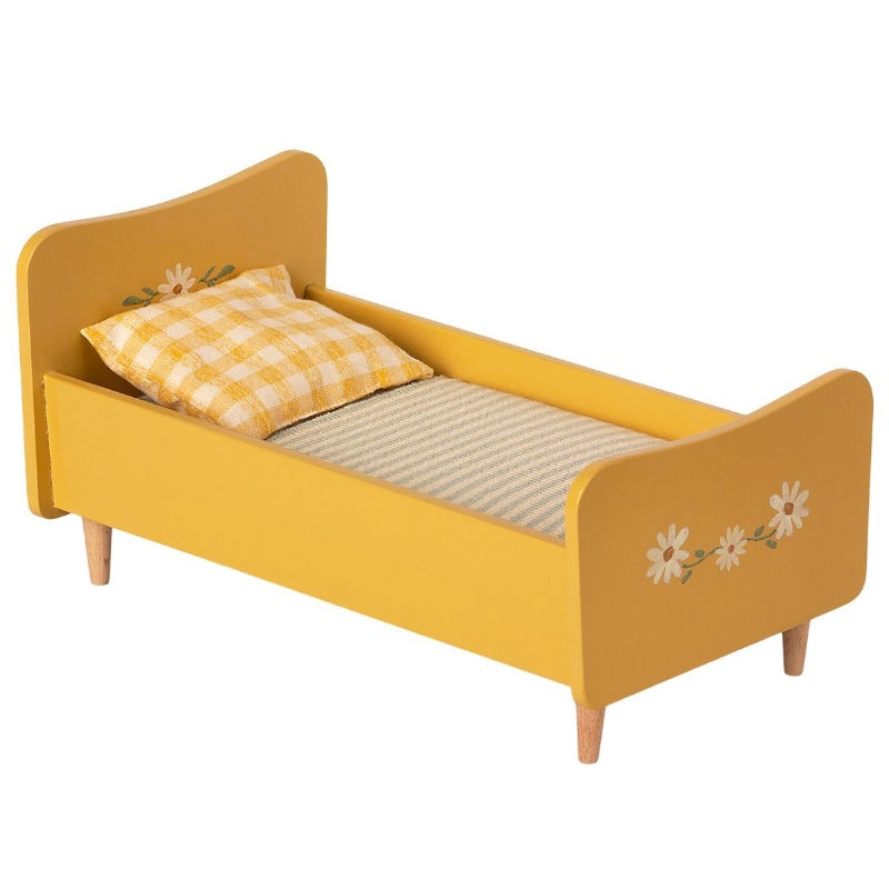 Maileg Wooden Bed Mini Yellow